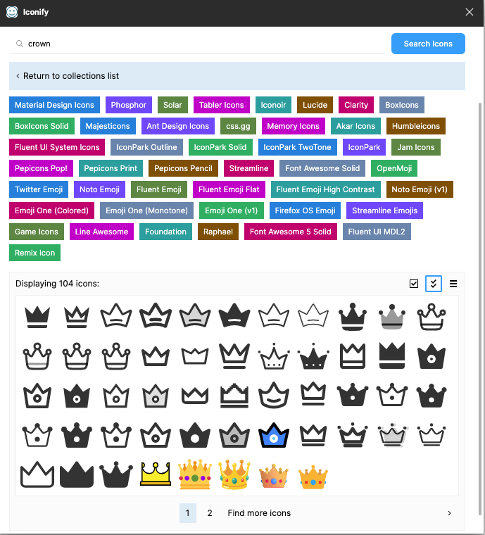 「crown」で検索した結果のアイコン一覧